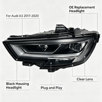 Ensemble de phares à LED haute performance pour Audi A3 2017-2020, accessoires automobiles, référence OE 8V0941773C 8V0941774K