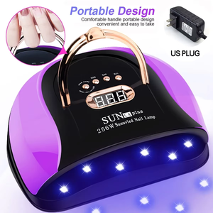 256W nueva lámpara de uñas LED UV para secar uñas barniz de <span class=keywords><strong>Gel</strong></span> secador con 57 LED Lampara de hielo para herramientas de Salón de Arte de manicura SUN C4 PLUS - Product Image 5