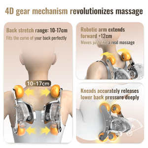 Sillón de Masaje con IA 4D, Reclinable de Cuerpo Completo, Portátil, Gravedad Cero, Riel <span class=keywords><strong>SL</strong></span>, Calefacción, Carga Inalámbrica USB - Product Image 2