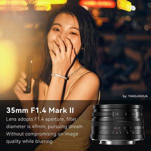 Objectif fixe à mise au point manuelle 7artisans 35 mm F1.4 Mark II APS-C à grande ouverture pour appareils photo hybrides Sony E-mount A6500 A6300 <span class=keywords><strong>A6100</strong></span> - Product Image 2