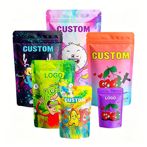 Custom Printed 3.5g/7g/14g/28g BOPP Stand up Pouches Mylar <b>Bags</b> Recyclable Food Grade Zipper Top Pet Food Chewing Gum - Product Image 2