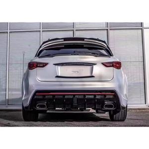Pour <span class=keywords><strong>Infiniti</strong></span> <span class=keywords><strong>QX70</strong></span>/FX35/FX50 : Kit carrosserie de style SCL en fibre de carbone, comprenant pare-chocs avant, pare-chocs arrière, ailerons, jupes latérales et garde-boue - Product Image 6