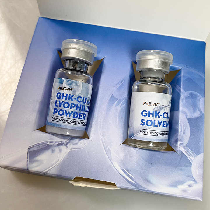 Ghk-cu Ingredients Copper Peptide Lyophilized Powder Serum Kit Scalp Repair Blue Copper Peptides Skin Revitalizing Serum B