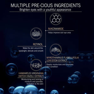 Crème Contour des Yeux Raffermissante au Niacinamide et Rétinol, Hydratante, Liftante, Anti-Rides, Essence Cutanée en Roll-On - Product Image 6