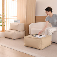 Amity Usine Vente en gros Maison moderne Canapé paresseux EPP Remplissage Polyester Coussin solide Siège imperméable Pouf d'extérieur Canapés pouf
