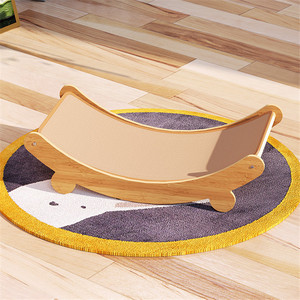 ADZIA Modern Büyük Lüks Ahşap Kedi Tırmalama Direği ve Kedi Yatağı 2'si 1 Arada Her Mevsim Tırmalama Direği İç ve <span class=keywords><strong>D</strong></span>ış Mekan Karton - Product Image 3