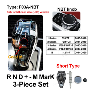 Kristall 3-Teiliges Set Schaltknauf für BMW F20 F30 F32 F33 F34 F10 F15 F16 F25 F26 F01 F02 Auto-Innenausstattung - Product Image 3