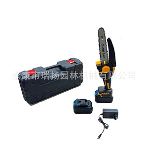 Mini motosierra de 8 pulgadas inalámbrica a batería para cortar madera y jardinería - Product Image 1