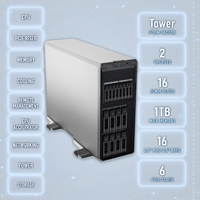 Server Menara T560 T420 T430 T440 T550 T620 T630 T640 SATA HDD PCIe Cloud Mail Backup Chassis Network