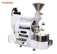 Machine à torréfier les grains de café sans fumée, à tambour rotatif infrarouge, commerciale, échantillon, 2 kg, 220 V, électronique, City, Inde