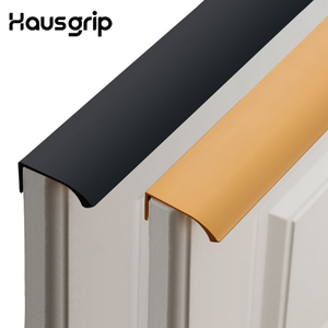 Poignées de meuble en profilé aluminium en forme de L Hausgrip, quincaillerie de meuble, poignées noires mates et dorées, fournisseur B2B en gros - Product Image 3