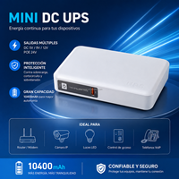 Mini-onduleur DC à batterie lithium NIUNIU avec protection contre la foudre 5V 12V pour téléphone portable, routeur WiFi, caméra IP, bande lumineuse