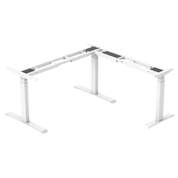 Bureau de direction moderne grand bureau d'ordinateur d'angle en forme de L