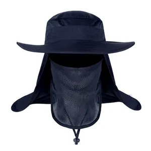 Anti-ultravioleta Unisex Waterproof Pesca Chapéu Outdoor Ajustável Esporte Sun Hat Proteção UV Hat Cap Com Proteção Do Pescoço