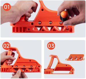 Plaques <span class=keywords><strong>de</strong></span> plâtre à 60 angles Outil <span class=keywords><strong>de</strong></span> coupe pour planche <span class=keywords><strong>de</strong></span> gypse Rabot à main pour le travail du bois - Product Image 2