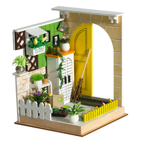 Kit de maison miniature DIY IIECREATE L-2206, puzzle en bois 3D, accessoires de maison de poupée, thème du thé de l'après-midi, échelle 1:24