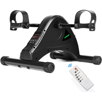 Mini vélo elliptique d'exercice portable sous le bureau, cycle de pédalage pour les pieds et les jambes, usage domestique, écran LCD, 12 niveaux de vitesse