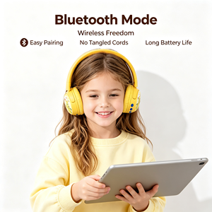 Casque Bluetooth léger et réglable pour enfants, casque sans fil supra-auriculaire à réduction de bruit ANC, audio stéréo HD pour enfants - Product Image 3