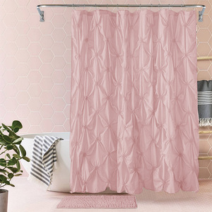 Elegante Cortina <span class=keywords><strong>de</strong></span> ducha con volantes beige para <span class=keywords><strong>baño</strong></span> plisada <span class=keywords><strong>de</strong></span> 72x72 pulgadas para <span class=keywords><strong>Baño</strong></span> - Product Image 5
