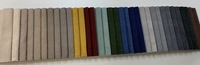 Couleur assortie série lin tissé tissus d'ameublement canapé chaise couverture tissu fournisseur personnalisé