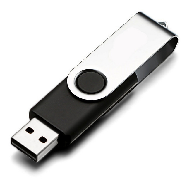 Custom Swivel Metal USB Flash Drive 3.0 1GB 2GB 4GB 8GB 16GB 32GB 64GB Cheap USB Stick with USB 2.0 Interface