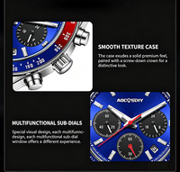 Jam Tangan Pria Quartz Fashion Jalanan Relogio Masculino Jam Tangan Pria Bezel Olahraga Dua Warna Chrono Arloji Kasual Bercahaya