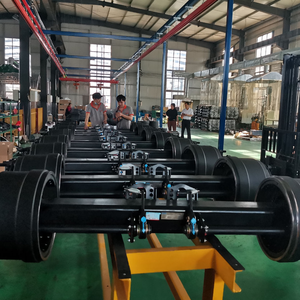 Kit de Remolque Tándem de 3 Ejes de Servicio Pesado con Ejes Tipo Alemán de 13t, 14t, 16t, Ejes de Propulsión de Hierro Negro - Product Image 2