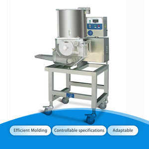 Novo Totalmente Automático Comercial <span class=keywords><strong>Burger</strong></span> Patty Que Faz A Máquina/Hamburger Patty Que Forma A Máquina SUS304 Aço Inoxidável 100-300 kg/h - Product Image 2