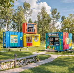 Profession elle Herstellung Guter Preis Abnehmbarer Stahl Vorgefertigte modulare Häuser Sandwich platten material Flat Pack Container - Product Image 3