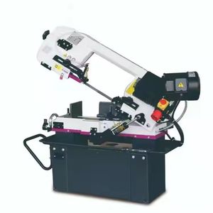 Máquina de sierra de cinta hidráulica manual de alta productividad Horizontal para ángulos de metal y motor de construcción - Product Image 4