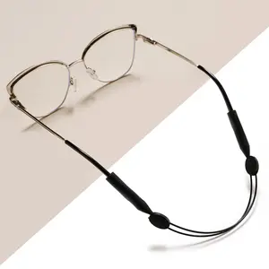 Adjustable Silicone Eyeglasses Straps Sunglasses String Ropes Glasses Chain Universal Sports Band Holder Elastic Anti Slip Cord