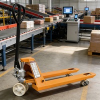 Chariot élévateur manuel économique de 2 tonnes avec roues en caoutchouc, capacité de 2000 kg, manutention de palettes, prix compétitif