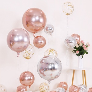 Ballons en feuille 4D parfaits <span class=keywords><strong>et</strong></span> ronds de 22 pouces, colorés, pour les décorations de fête d'<span class=keywords><strong>anniversaire</strong></span>, vente chaude - Product Image 3