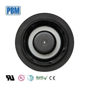 PBM Chine 175mm 12V EC DC mural arrière incurvé Ventilation ventilateur ventilateur roulement à billes pour usine de fabrication - Product Image 1