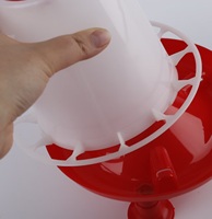 Nouvelle Mangeoire à Poulet en Plastique de 3 KG, Portable et Manuelle, pour Poulailler, Cailles, Poussins en Croissance, Poulets de Chair, avec Pieds Réglables