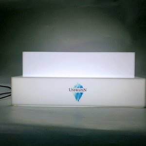 ชั้นวางขวดไวน์และเบียร์อะคริลิคแบบมีไฟ LED สำหรับวางบนเคาน์เตอร์ เหมาะสำหรับโปรโมชั่นร้านขายสุรา - Product Image 1