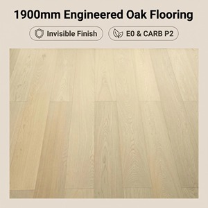 Parquet en <span class=keywords><strong>chêne</strong></span> blanc authentique avec finition mate invisible et base stable multicouche en eucalyptus et bouleau - Product Image 1