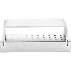 Estación de Desinfección Dental para 30 Fresas, Organizador de Fresas con Tapa, Caja de Desinfección de Aluminio Autoclavable - Product Image 2