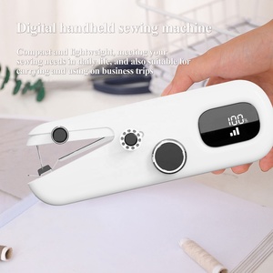 Máquina <span class=keywords><strong>de</strong></span> <span class=keywords><strong>Coser</strong></span> Portátil Mejorada con Pantalla Digital, Recargable por USB, Dispositivo <span class=keywords><strong>de</strong></span> Costura Multifuncional Mini para Principiantes - Product Image 4