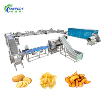 Volledig automatische 200~300 kg frietmachines voor de verwerking van diepvriesfriet
