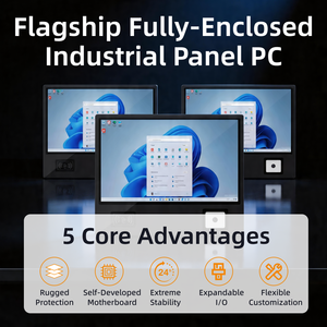 PC industriel robuste haut de gamme entièrement fermé, PC industriel étanche avec écran tactile capacitif, Intel Core I3/i5/i7 - Product Image 4