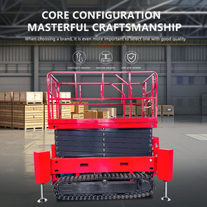 <span class=keywords><strong>Plataforma</strong></span> <span class=keywords><strong>Elevadora</strong></span> de Tijera Eléctrica Autopropulsada Portátil con Rango de Altura de 4-14 m para Elevación de Personal - Product Image 4