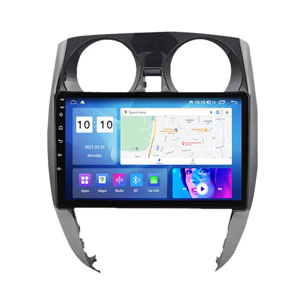 MEKEDE MS Android 12 8コア8128GオートラジオNissan Note 2012-2019カービデオ360カメラコリングファンBTステレオAMFM用