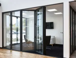 Modern Commercieel Interieur Aluminium Modulair Transparant Gehard Glas Kantoormeubilair Geluiddichte Scheidingswanden - Product Image 3