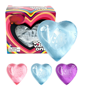 Juguete Antiestrés con Forma de Corazón, Bolas Sensoriales para Aliviar la Ansiedad con Mensajes Inspiradores - Product Image 1