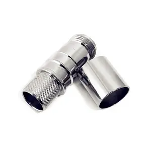 N Type Female Crimp Straight Connectors For LMR600 12D-FB Coaxial Cable