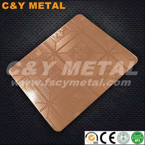 แผ่นสแตนเลสนูนสำหรับตกแต่งลวดลาย304เกรดสำหรับผนังดีไซน์ยกสูง - Product Image 3