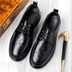 Chaussures en cuir, chaussures décontractées, baskets habillées tendance, mocassins de bureau, chaussures Oxford en cuir, chaussures décontractées habillées - Product Image 6