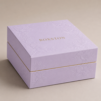 Boîte d'emballage pour crème contour des yeux, personnalisée, en gros, en deux parties, avec couvercle et base, imperméable, avec laminage mat et doublure en éponge, taille personnalisée