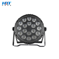 HAT 18 pièces Projecteurs LED Par 4-en-1 5-en-1 6-en-1 Pleine couleur RGBW Contrôle DMX512 IP33 pour Mariages/Églises/DJ/Fêtes/Spectacles de bars